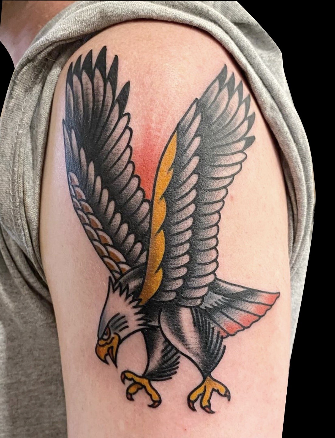 american-traditional-eagle-tattoo-arm american-traditional-eagle-tattoo-arm