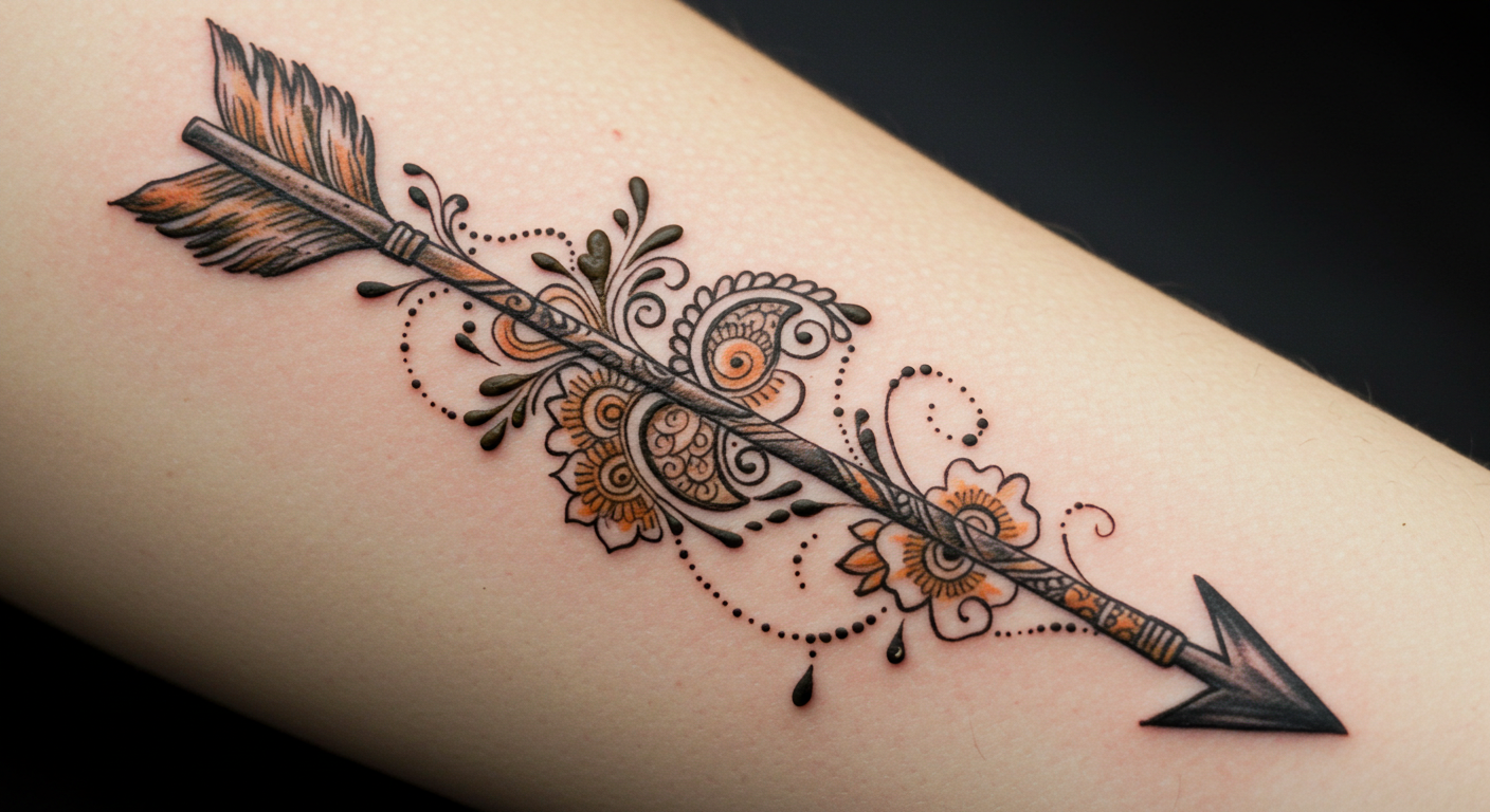 arrow-mehndi-tattoo arrow-mehndi-tattoo