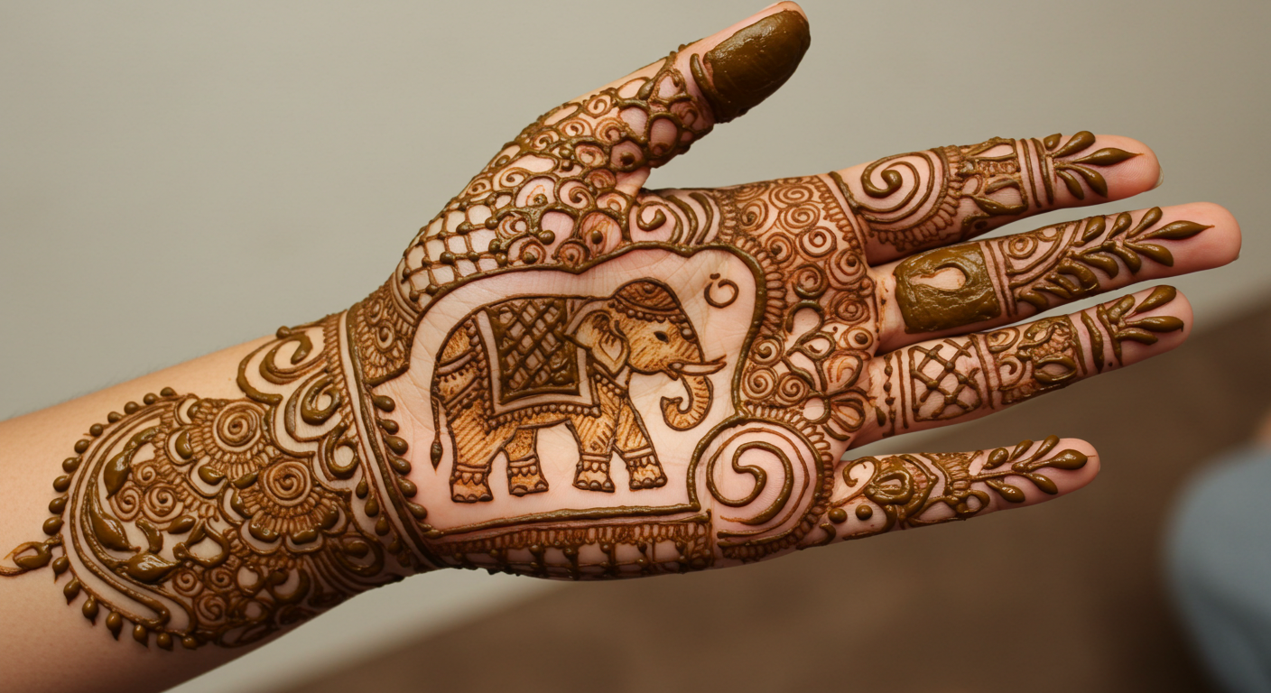 elephant-mehndi-design elephant-mehndi-design