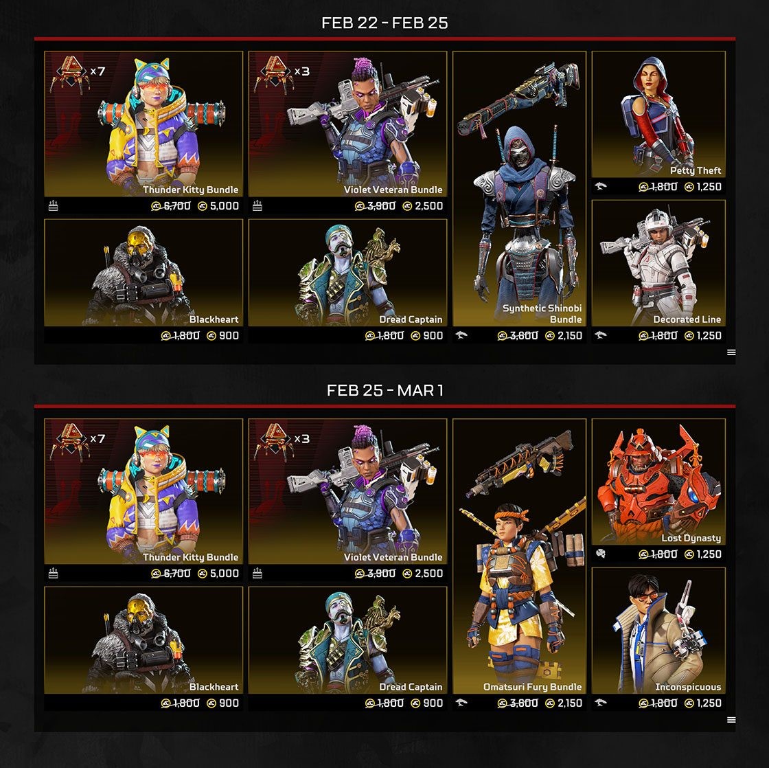 APEX LEGENDS Festival 3rd Anniversary: Debut of Prestige Skins