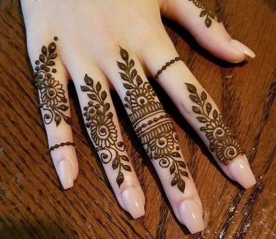 finger-mehndi-design-easy-and-beautiful