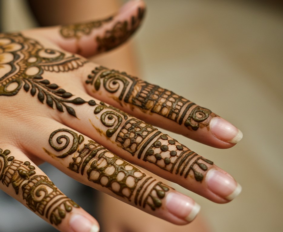 mehndi-finger mehndi-finger