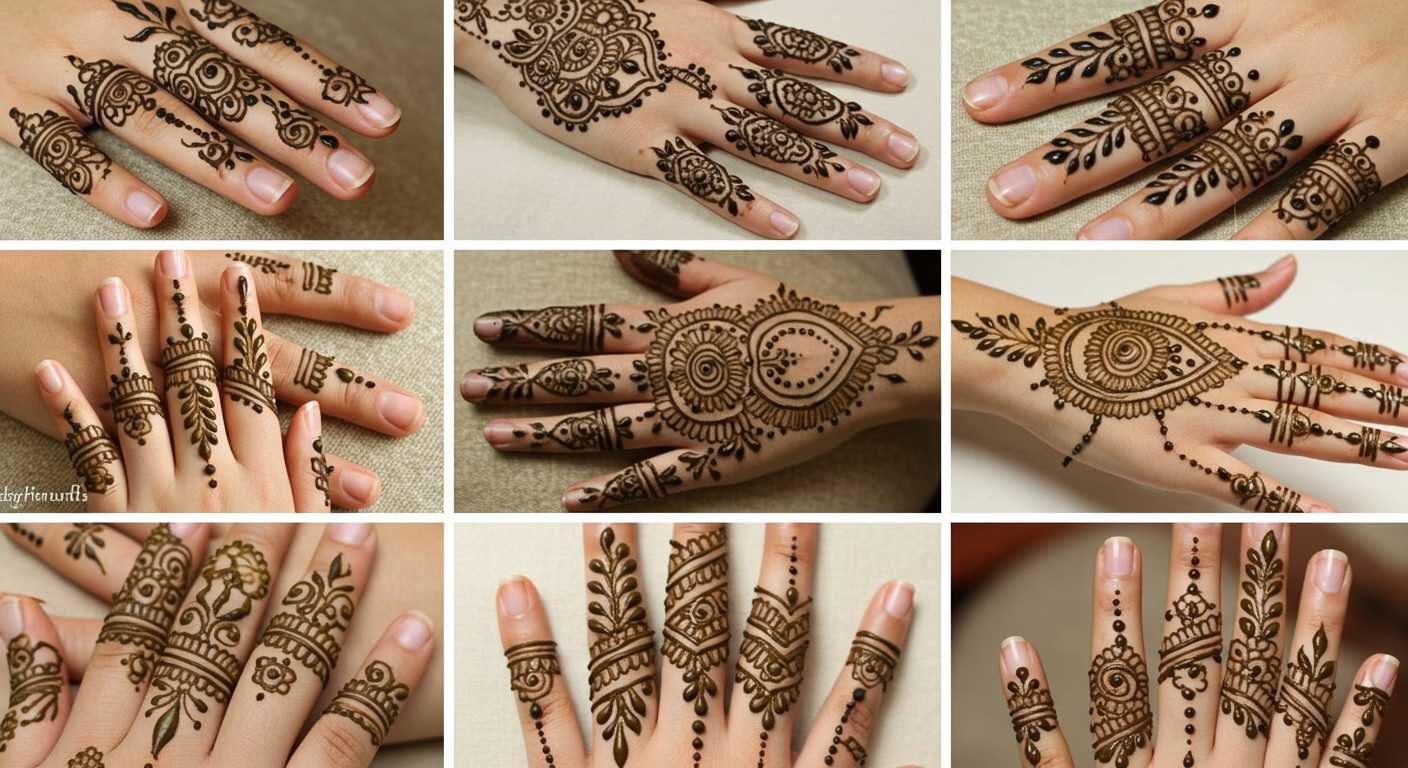 simple and easy mehndi design