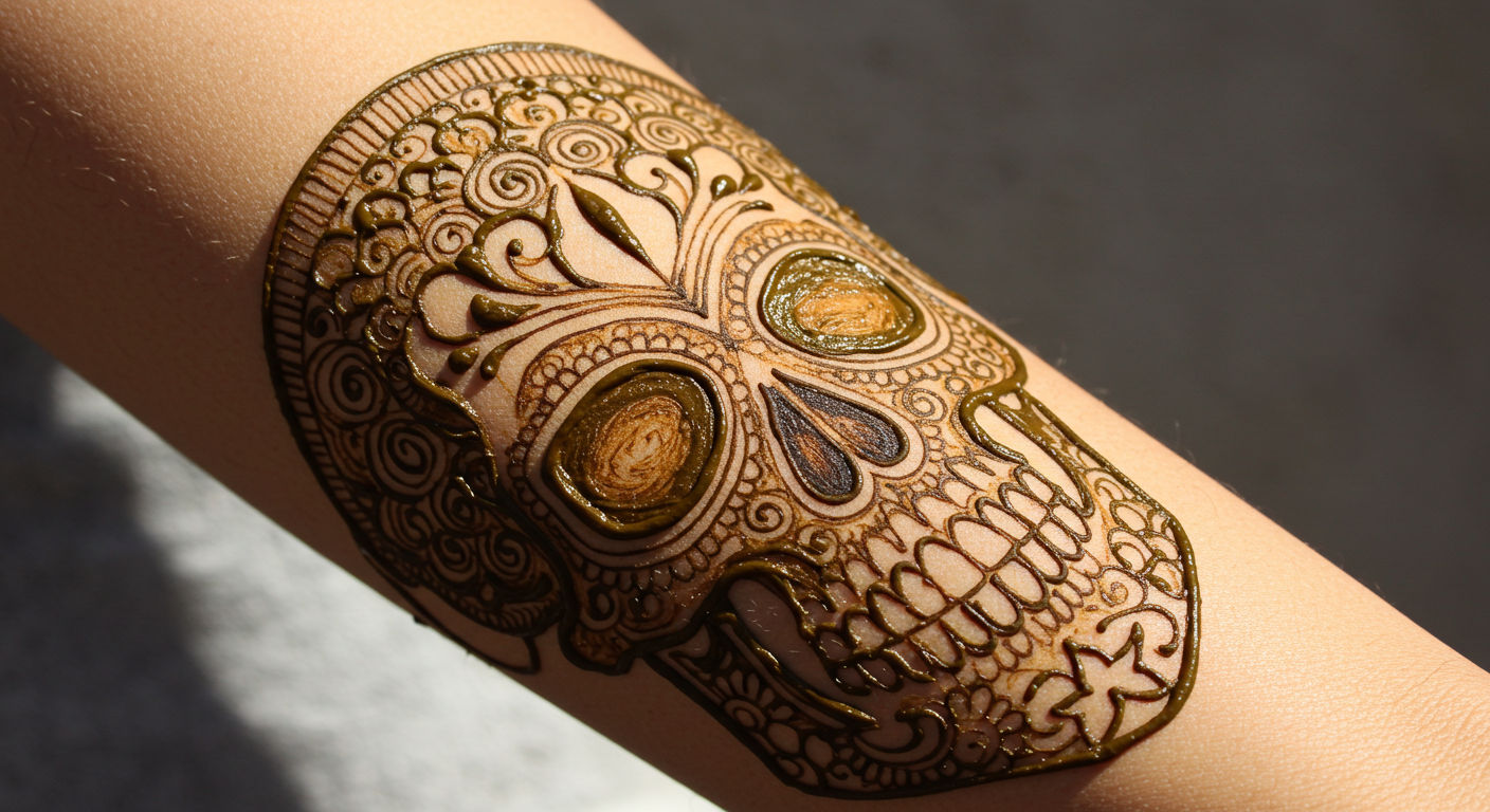 skull-tattoo-mehndi skull-tattoo-mehndi